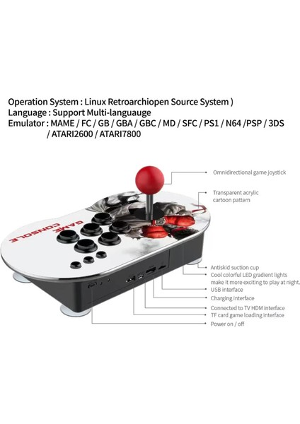 Gamebox Oyun Konsolu 2 Oyun Kolu ile Birlikte Nostalji Oyunlar Retro Oyun Konsolu Retro Oyun Atari Makinesi M9