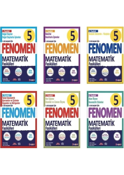 Fenomen Yayıncılık 5. Sınıf Matematik Fasikül Seti