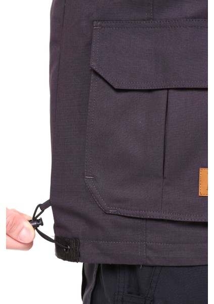 Çok Cepli Avcı Kampçı Outdoor Yelek Rio Model Gri Erkek