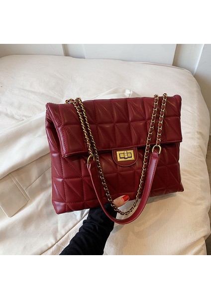 Büyük Kapasiteli Elmas Çanta Omuz Crossbody Büyük Çanta (Yurt Dışından)