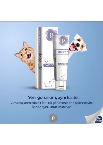 Vet Prive Anti Hairball Paste Kediler Için Tüy Yumağı Önleyici Pasta 100G