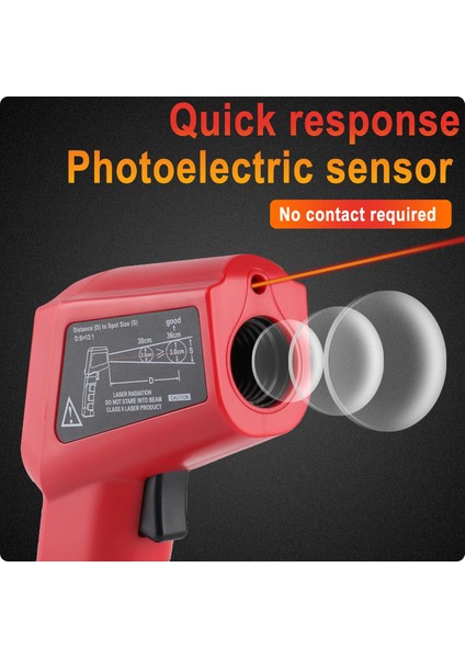 Thermometer Infrared DT8380AH (-50-380C)