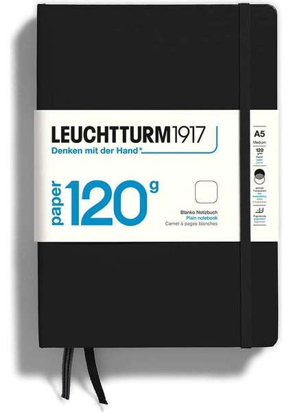 Leuchttrum 1917 Superior Paper Edition 120 Gm² Sert Kapak A5 Noktalı Black 363533