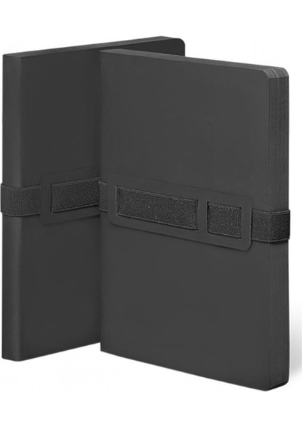 Gri Noktalı A5 Defter Voyager Black