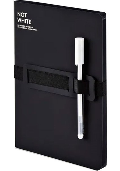 Not White Siyah - Çizgisiz Defter