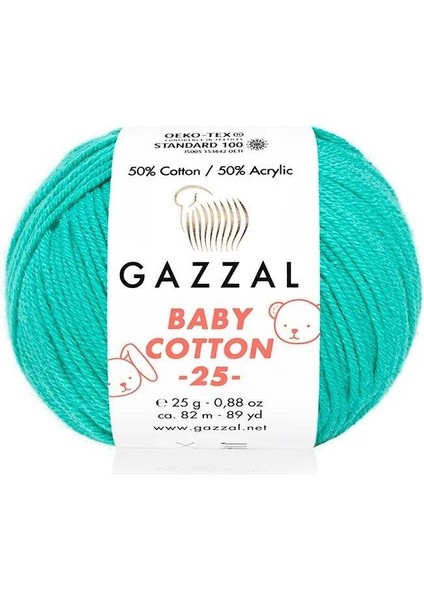 Baby Cotton 25 El Örgü Ipi Lagün 3426