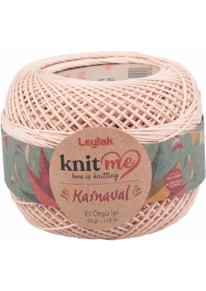 Knit Me Karnaval El Örgü Ipi Bej 03077 50 Gr.