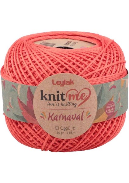 Knit Me Karnaval El Örgü Ipi Nar Çiçeği 00480 50 Gr.