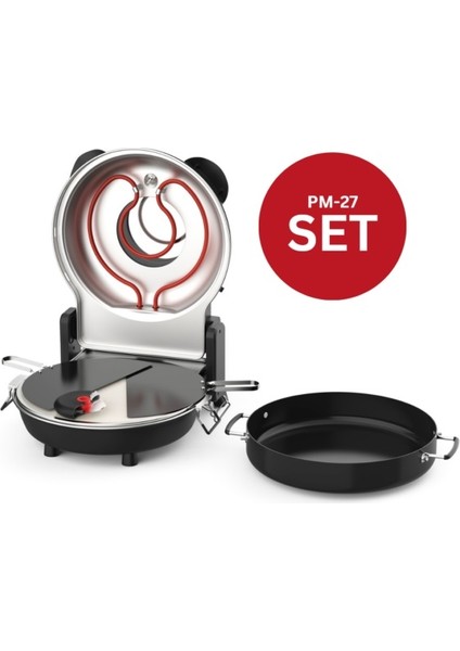 Pm-27 Taş Fırın Seti Pizza Makinesi (Yeni Model)