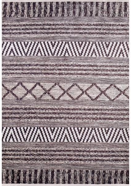 Bor Kahverengi Modern Polyester Dijital Baskı Halı