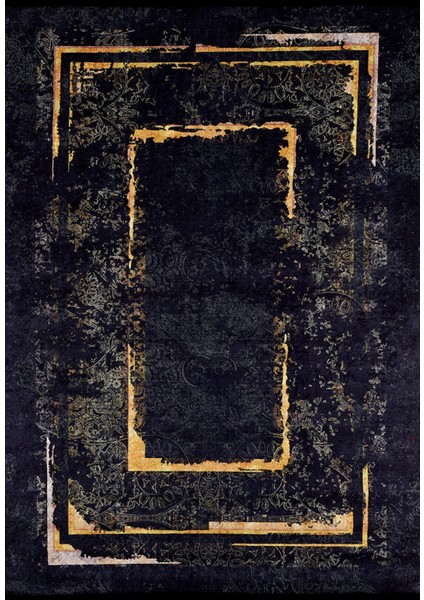 Dmitrov Gold Modern Polyester Dijital Baskı Halı