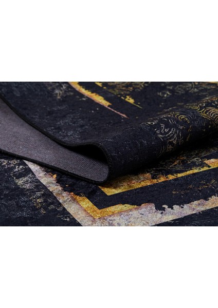 Dmitrov Gold Modern Polyester Dijital Baskı Halı