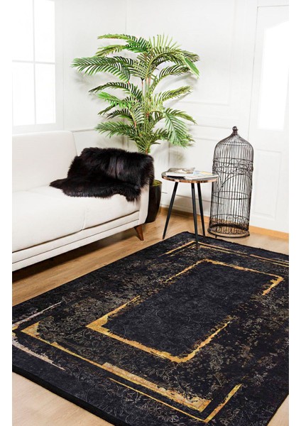 Dmitrov Gold Modern Polyester Dijital Baskı Halı