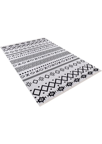 Azak Gri Modern Polyester Dijital Baskı Halı