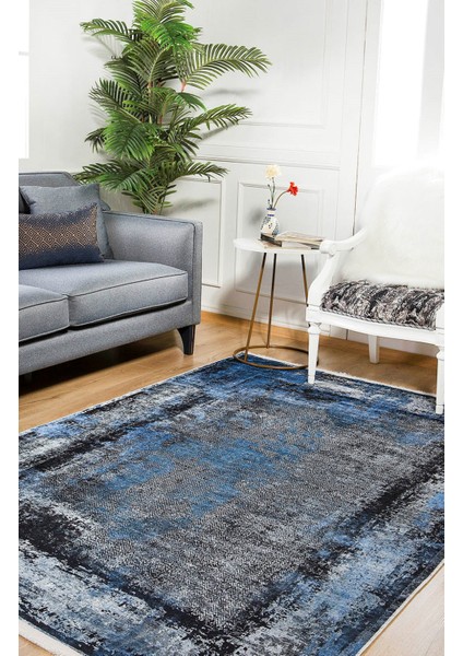 Pavlovo Antrasit Modern Polyester Dijital Baskı Halı