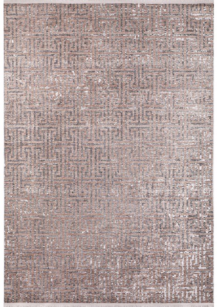 Belebey Gri Modern Polyester Dijital Baskı Halı