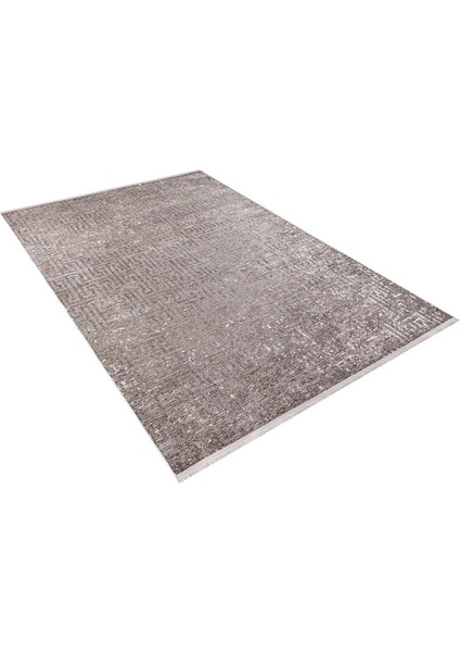 Belebey Gri Modern Polyester Dijital Baskı Halı