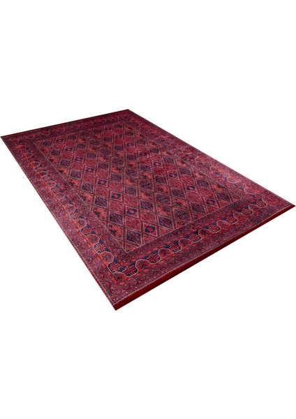 Kinesma Kırmızı Göbekli Polyester Dijital Baskı Halı