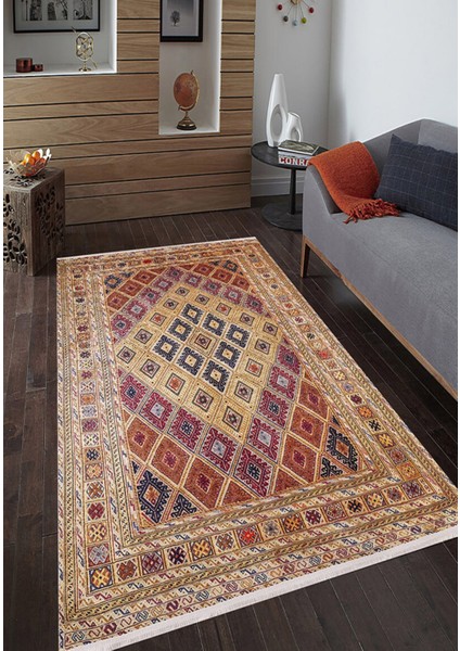 Ramenskoye Sarı Modern Polyester Dijital Baskı Halı modelleri