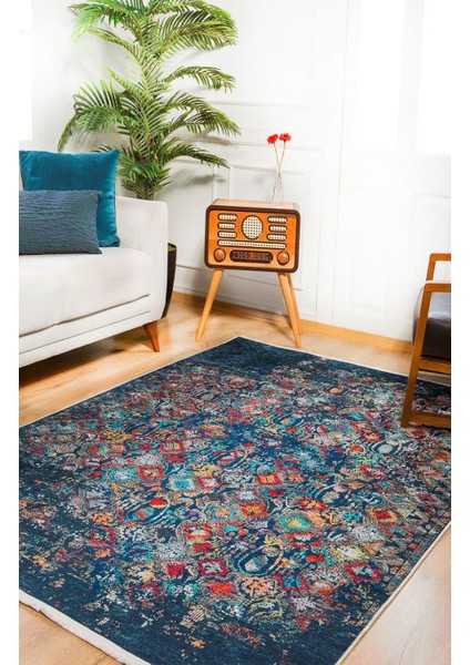 Litkarino Yeşil Modern Polyester Dijital Baskı Halı