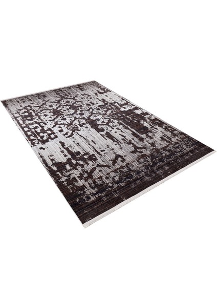 Novoaltaysk Kahverengi Modern Polyester Dijital Baskı Halı