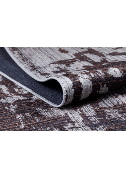 Novoaltaysk Kahverengi Modern Polyester Dijital Baskı Halı