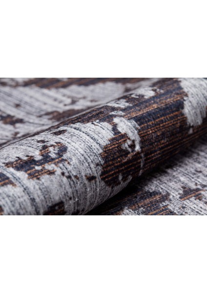 Novoaltaysk Kahverengi Modern Polyester Dijital Baskı Halı