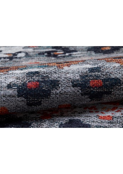 Dolgoprudni Gri Modern Polyester Dijital Baskı Halı