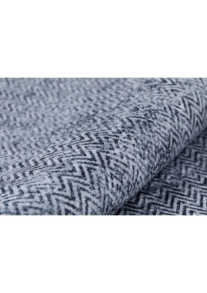Tuymazi Mavi Modern Polyester Dijital Baskı Halı