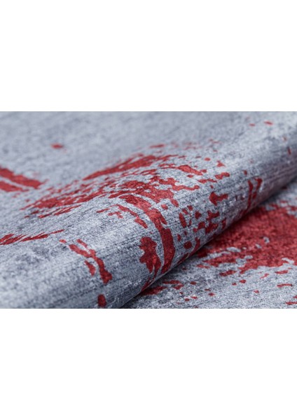 Buynaksk Antrasit Modern Polyester Dijital Baskı Halı