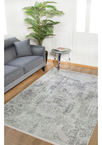Borisoglebsk Gri Modern Polyester Dijital Baskı Halı