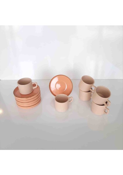 12 Parça 6 Kişilik Çay Fincan Takımı modelleri