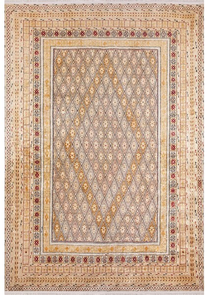 Berdsk Sarı Modern Polyester Dijital Baskı Halı