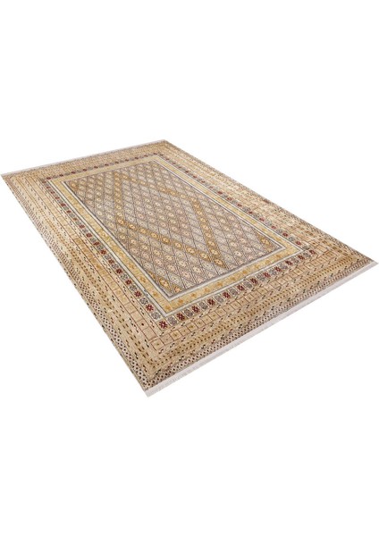 Berdsk Sarı Modern Polyester Dijital Baskı Halı