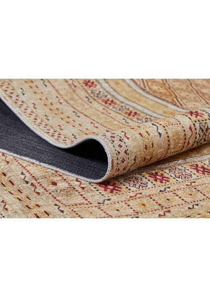 Berdsk Sarı Modern Polyester Dijital Baskı Halı