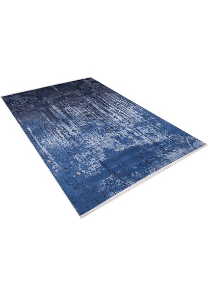 Naro-Fominsk Mavi Modern Polyester Dijital Baskı Halı