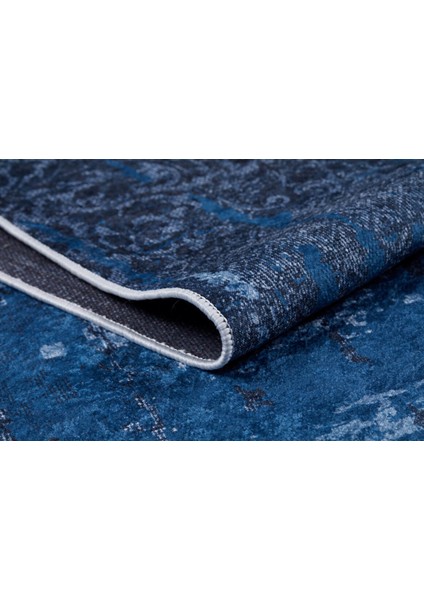 Naro-Fominsk Mavi Modern Polyester Dijital Baskı Halı