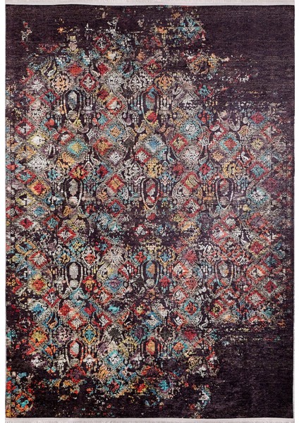 Sarov Kahverengi Modern Polyester Dijital Baskı Halı