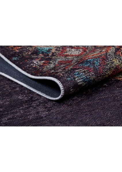 Sarov Kahverengi Modern Polyester Dijital Baskı Halı