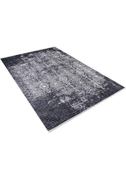 Roslavl Antrasit Modern Polyester Dijital Baskı Halı