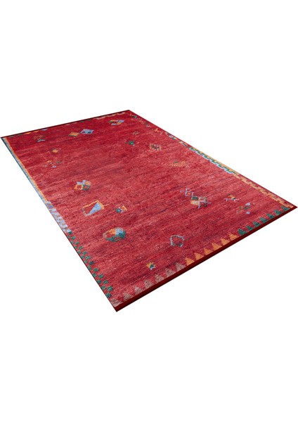 Gubkin Kırmızı Modern Polyester Dijital Baskı Halı