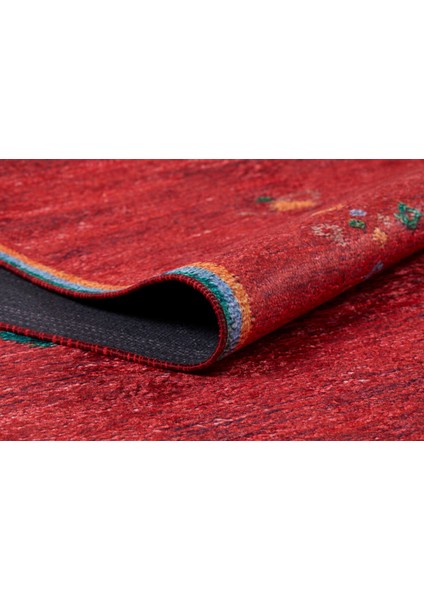 Gubkin Kırmızı Modern Polyester Dijital Baskı Halı