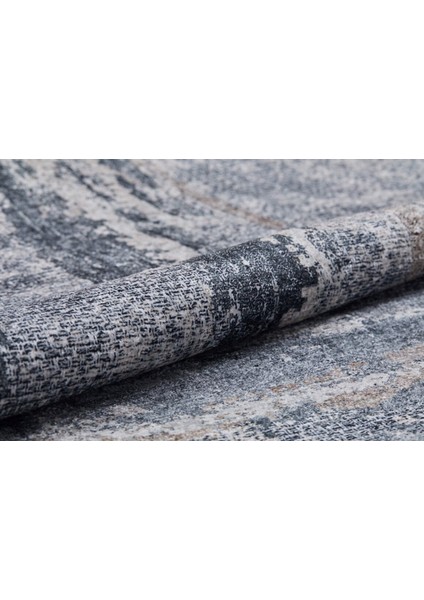 Stupino Gri Modern Polyester Dijital Baskı Halı