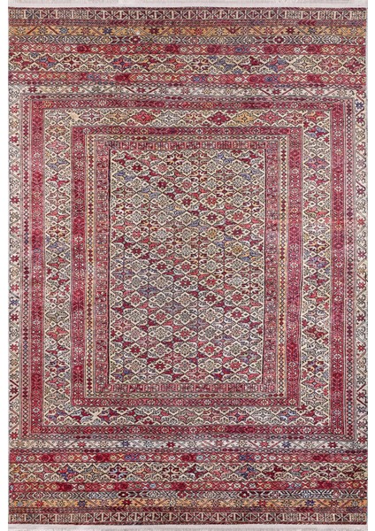 Solikamsk Kırmızı Modern Polyester Dijital Baskı Halı
