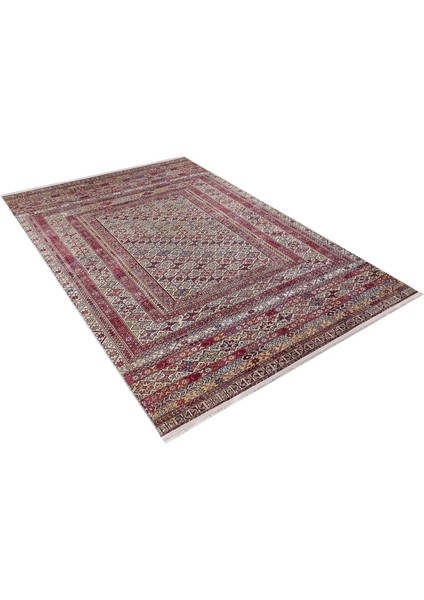 Solikamsk Kırmızı Modern Polyester Dijital Baskı Halı