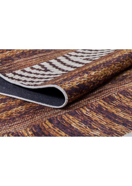 Sadrinsk Kahverengi Modern Polyester Dijital Baskı Halı