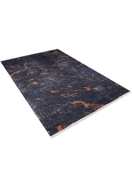 Tihvin Antrasit Modern Polyester Dijital Baskı Halı