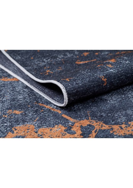 Tihvin Antrasit Modern Polyester Dijital Baskı Halı