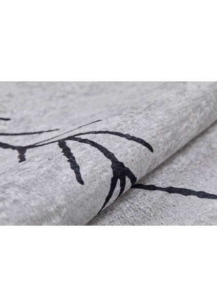 Kuznetsk Gri Modern Polyester Dijital Baskı Halı modelleri