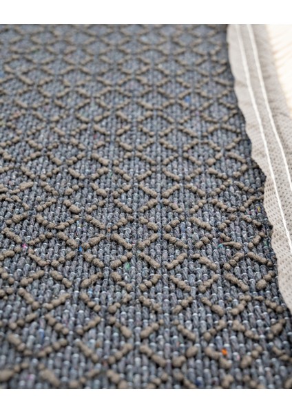 Meleuz Antrasit Modern Polyester Dijital Baskı Halı